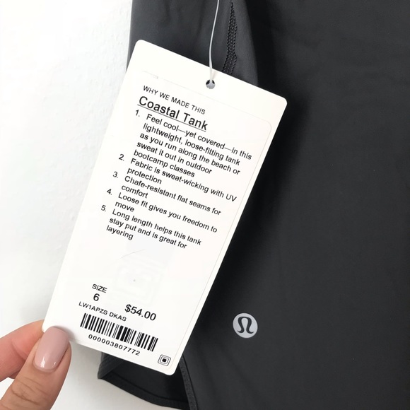 NWT Lululemon Coastal Tank - Picture 3 of 3